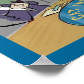 Grappige Poster Over De Natuurlijke Vijand Van Kat (Hoek)