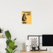 Grappige Poster/ Teken over Poep Poster (Thuiskantoor)