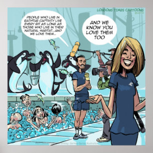 Grappige poster van Rick London over Orca wraak