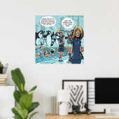 Grappige poster van Rick London over Orca wraak (Thuiskantoor)