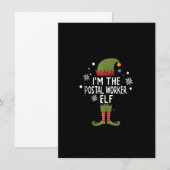 Grappige postwagen postbode postbediende Elf Kerst Kaart (Voorkant / Achterkant)