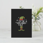 Grappige postwagen postbode postbediende Elf Kerst Kaart (Staand voorkant)