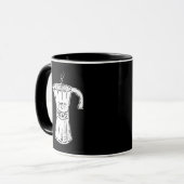 Grappige Pot Head Koffiemok Zwart Mok (Voorkant links)