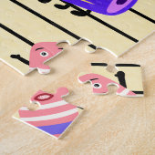 Grappige potloden en rubbers legpuzzel (Zijkant)