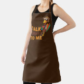 grappige praatjes over turkey word art Thanksgivin Schort (Insitu)