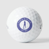 Grappige praatvogel tegen mij Dames Golfballen (Voorkant)