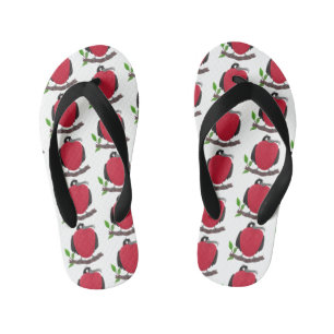 Grappige prachtige fregatvogel cartoon kinder teenslippers
