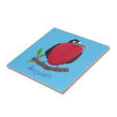 Grappige prachtige fregatvogel cartoon tegeltje (Zijkant)