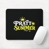 Grappige Pratt Zomer Grafisch Ontwerp Muismat (Met muis)