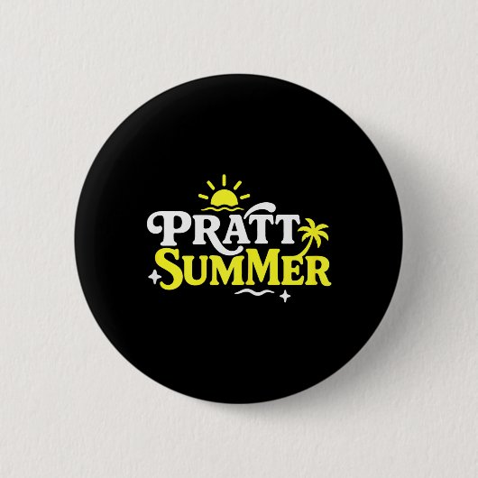 Grappige Pratt Zomer Grafisch Ontwerp Ronde Button 5,7 Cm (Voorkant)