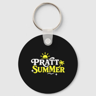 Grappige Pratt Zomer Grafisch Ontwerp Sleutelhanger