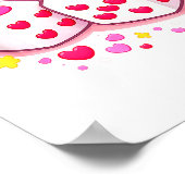 Grappige Preppy 67 Valentijn Zes Zeven Dobbelstene Poster (Hoek)