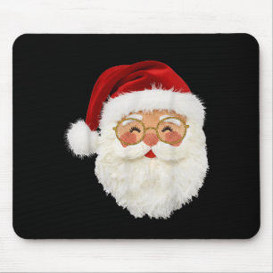 Grappige Preppy Realistische Nep Yarn Kerstman Vro Muismat