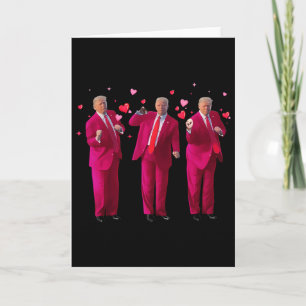Grappige President Trump Dansende Donald Trump Har Kaart