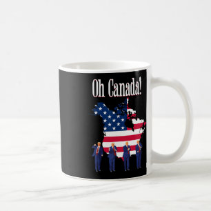 Grappige President Trump Zegt Oh Canada Kaart Amer Koffiemok