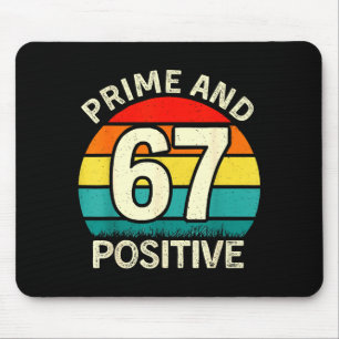 Grappige priem positieve 67 wiskundeleraar 6 7 num muismat