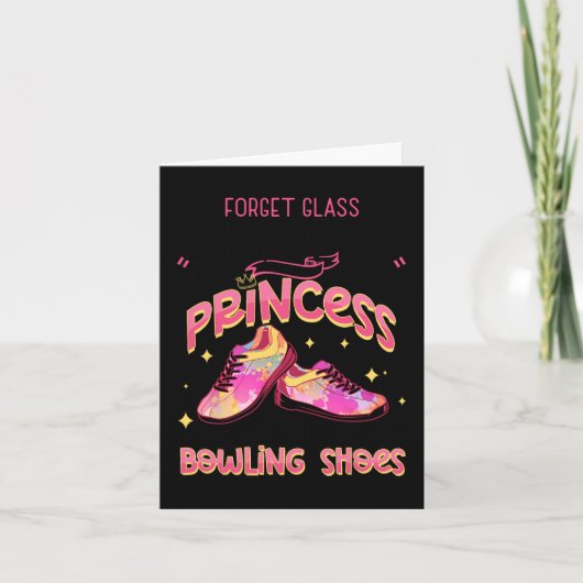 Grappige Prinses Bowling Schoenen Bowlers Kaart (Voorkant)