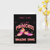 Grappige Prinses Bowling Schoenen Bowlers Kaart (Gele Bloem)