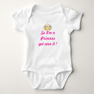 Grappige prinses tekst romper