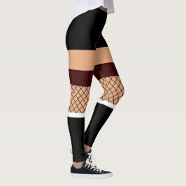 Grappige print, kous dame, school meisje leggings
