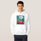 Grappige print | "Tip: ik weet waar je woont" Hoodie (Voorkant volledig)