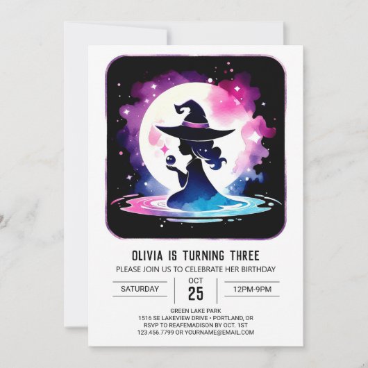 Grappige Printable Wizard Verjaardag Kaart (Voorkant)