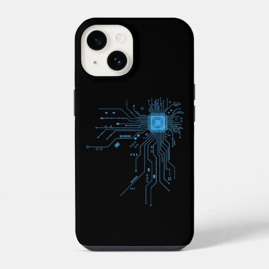 Grappige printplaat computer elektronica iPhone hoesje (Achterkant)