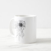 Grappige printplaat computer elektronica koffiemok (Voorkant links)
