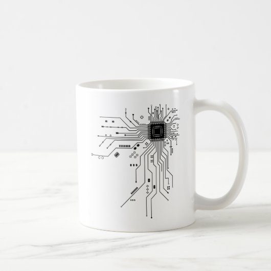 Grappige printplaat computer elektronica koffiemok (Rechts)