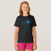 Grappige printplaat computer elektronica t-shirt (Voorkant volledig)