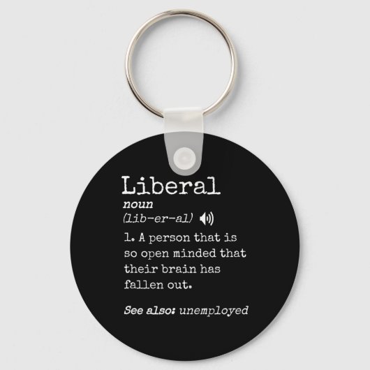 Grappige Pro Conservatieve Meme Anti Liberale Defi Sleutelhanger (Voorkant)