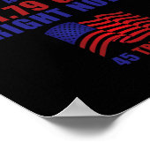 Grappige Pro Trump Supporter ID Liefde Een Mean Tw Poster (Hoek)