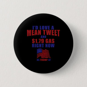 Grappige Pro Trump Supporter ID Liefde Een Mean Tw Ronde Button 5,7 Cm