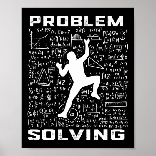 Grappige Probleemoplosser Klimmer Rotsklimmen Boul Poster (Voorkant)