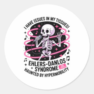 Grappige problemen in mijn weefsels Ehlers Danlos- Ronde Sticker