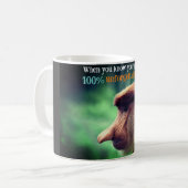 Grappige proboscis aap koffiemok (Voorkant links)