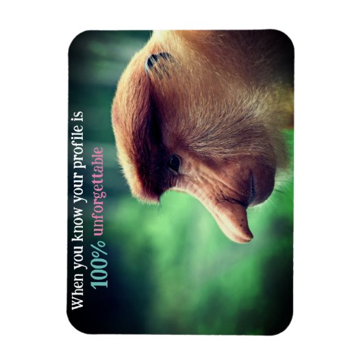 Grappige proboscis aap magneet (Verticaal)