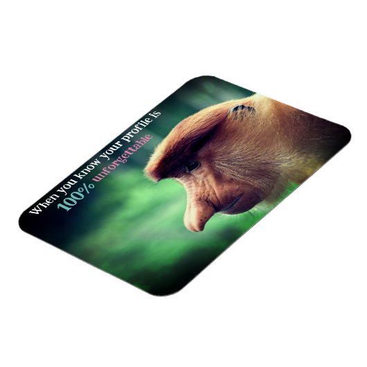 Grappige proboscis aap magneet (Linkerzijde)