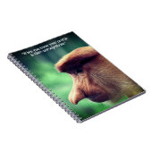 Grappige proboscis aap notitieboek (Rechterzijde)