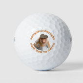 Grappige Proboscis Monkey Golf Liefhebbers Golfballen (Voorkant)