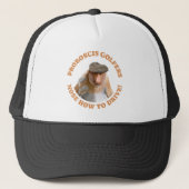 Grappige Proboscis Monkey Golf Liefhebbers Trucker Pet (Voorkant)
