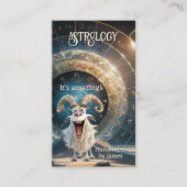 Grappige professionele astroloog visitekaartje (Voorkant)