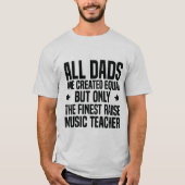 Grappige professionele muziekdocent Dad White T-shirt (Voorkant)