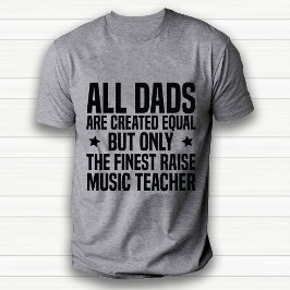 Grappige professionele muziekdocent Dad White T-shirt