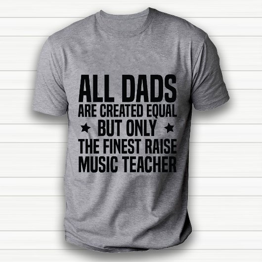 Grappige professionele muziekdocent Dad White T-shirt