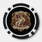 Grappige professionele nietsnut luiaard | In Otio Poker Chips (Achterkant)