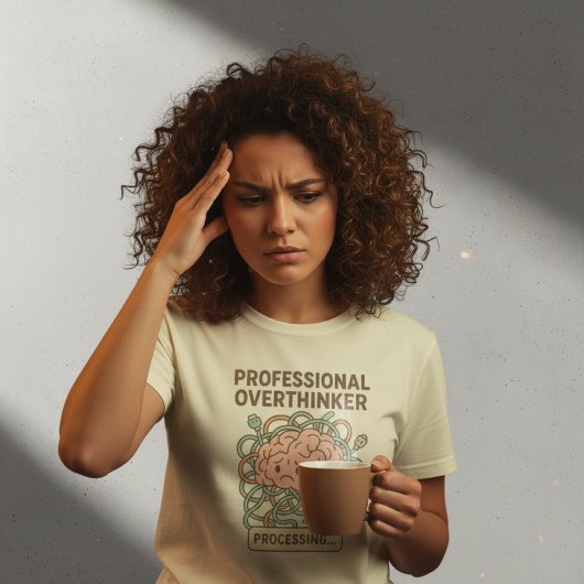 Grappige Professionele Overdenker Hersen Cartoon T-shirt