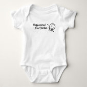 grappige Professionele Overdenker Romper (Voorkant)