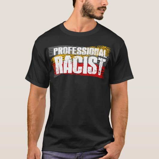 Grappige professionele racist F1 auto racing meme T-shirt (Voorkant)