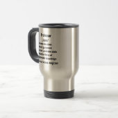 Grappige Professor Definitiegeschenken voor mannen Reisbeker (Voorkant links)